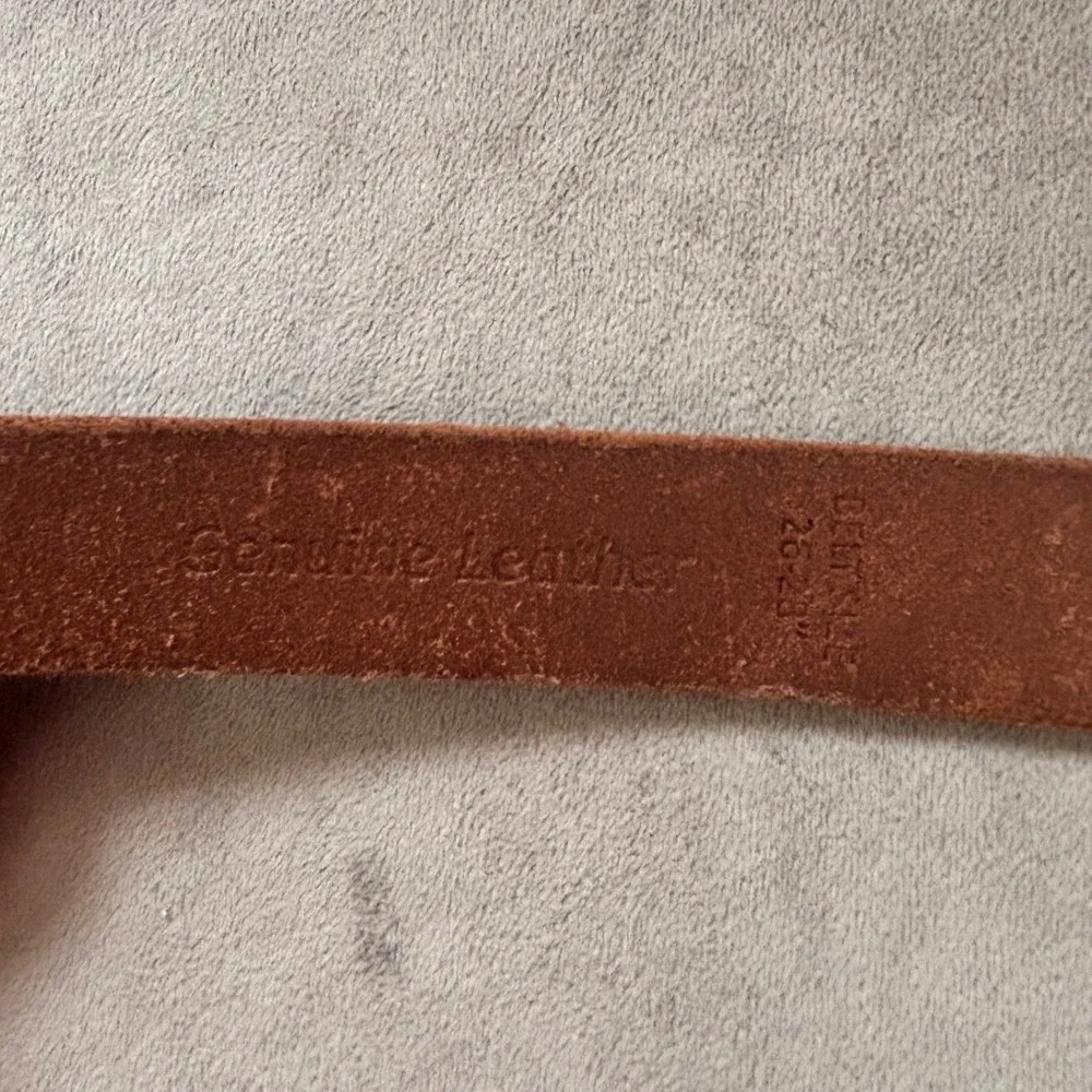 Timberland Boys Brown Genuine Leather Belt Size M 26-28 B78008 NEW NWT